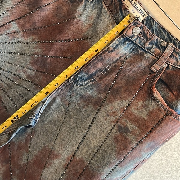 Free People Aurora Mid-Rise Straight Jeans Size 30 NWT - Picture 9 of 15